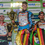 Dave Meijerink (Mitte) siegte vor Kenneth Kruse Hansen (l.) und Romano Hummel (r.)