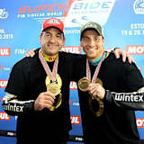 2019 gewannen Tim Reeves (li.) und Mark Wilkes gemeinsam den WM-Titel