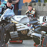Im Training wurde immer wieder an der Norton gearbeitet