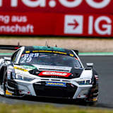  Der Land Audi wurde nach dem schweren Qualifyingunfall zurückgezogen