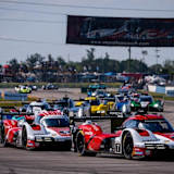 Ganz vorne: Die beiden Werks-Porsche 963 in Sebring