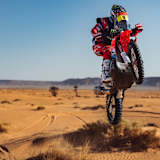 Gesamtsieger der Dakar 2024: Ricky Brabec, USA, auf Honda.