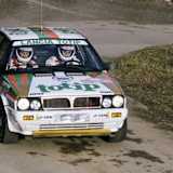 Alex Fiorio im Lancia vor dem Unfall