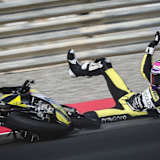 David Almansa bei seinem Trainingssturz in Katar