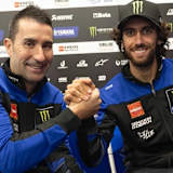 Bereits eingeschworen: Alex Rins mit seinem neuen Crew-Chief David Munoz