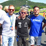 Hohe Promi-DIchte bei der IDM: Stefan Bradl, Steve Jenkner und Sandro Cortese (v.li.)