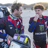 Die Honda-Piloten Ricky Brabec und Tosha Schareina