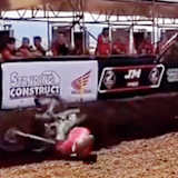 Jack Chambers stürzte auf der Geraden vor der Boxengasse