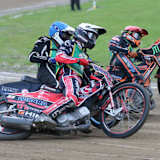 Chmiel (Weiß) gegen Millberg (Blau) und Pedersen (Rot)