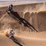 Die Dünen von Etappe 2 verlangten den Fahrern alles ab