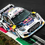 In der Einfahrt zur berühmten Parabolica-Kurve von Monza: Adrien Fourmaux