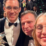 Siegertypen im Rallyesport: Thierry Neuville, sowie Armin und Ella Kremer