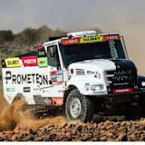 Das tschechische Team von Martin Macik,  Tomasek Frantisek und David Svanda mit dem Iveco-MM Technology-Truck wiederholte seinen Vorjahressieg