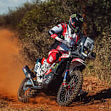 Tobias Ebster auf der Hero bei der Safari-Rallye in Südafrika