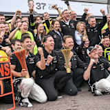 Das Jaguar-Team war nach dem Rennen in Monaco in Feierlaune