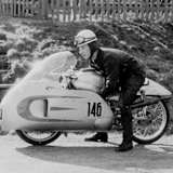 Horst Fügner auf dem Sachsenring 1956