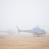 Keine Sicht, kein Start für die Helikopter