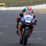 Marco Gaggi bereitete sich bei der IDM in Most auf das Rennwochenende in der 300er-WM vor