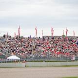 Ducati-Fantribüne beim Deutschland-GP auf dem Sachsenring