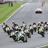 So dicht war das Feld nur unmittelbar nach dem Start zusammen