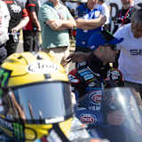 Jonathan Rea mit seinem Sonderhelm «Joey Dunlop»