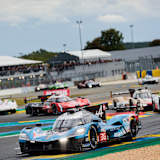 Der A424 mit der Nummer 36 musste kurz nach dem ersten Alpine-Ausfall aus dem Rennen genommen werden