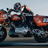 Lautes Spektakel: Racing-Bagger von Harley-Davidson