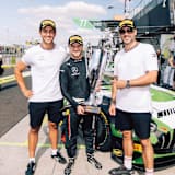 Jayden Ojeda, Lucas Auer und Maximilian Götz (v.l.n.r.)