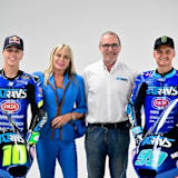 Startklar: Diogo Moreira (li.), Laura Bertulessi, Livio Suppo und Adrian Huertas