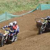 Keine Chance für Prümmer/Lebreton (#17): Weiss/Schneider (#91) waren in Straßbessenbach klar überlegen