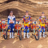 Das KTM Werksteam mit Beaumer, Plessinger, Sexton und Vialle