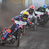 Andzejs Lebedevs fuhr bisd auf einen Lauf immer vorneweg