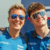 Corine Brandhorst mit Lennox Lehmann (v.li.)