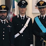 Luca Lunetta (Mitte) ist jetzt ein Carabinieri