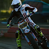 Luca Lunetta auf dem Flat-Track-Bike