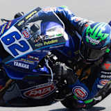 Stefano Manzi mit der neuen Yamaha R9 in Cremona