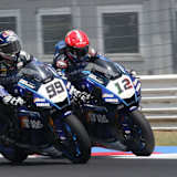 bahattin Sofuoglu (li.) gegen Teamkollege Michael Rinaldi