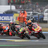 Wegen des harten Manövers gegen Joel Kelso in der letzten Kurve wurde David Munoz auf den dritten Platz strafversetzt