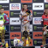 Das MXGP Podium von Agueda