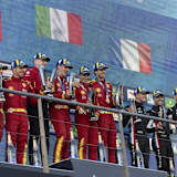 Das Poduim der FIA WEC in Spa