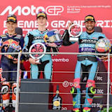 Alvaro Carpe, Maximo Quiles und Dennis Foggia (v.l.) in Mugello