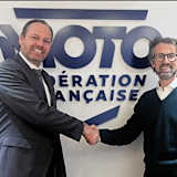 Sébastien Poirier, Präsident der FFM, und Daniele Rizzi, COO von Infront Moto Racing