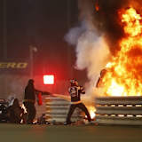 Beim furchterregenden Feuer-Unfall in Bahrain zog sich Romain Grosjean keine schweren Verletzungen zu, doch der Crash beendete seine GP-Karriere