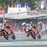 Die Top-3 Maximo Quiles, Alvaro Carpe und Veda Pratama (v.l.)