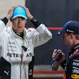 George Russell und Max Verstappen