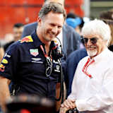 Ex-Formel-1-Boss Bernie Ecclestone mit Red Bull Racing-Teamchef Christian Horner