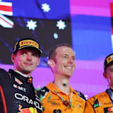 Oscar Piastri (r.) gewann den GP von Saudi-Arabien, Max Verstappen wurde Zweiter