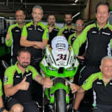 Das Kawasaki-Team Puccetti Racing schickte Genesungswünsche