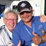 Milan Spinka (re.) war als Fahrer und Funktionär sehr beliebt