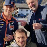 Von links: Tobias Ebster, Cousin Hannes Kinigadner und Onkel Heinz